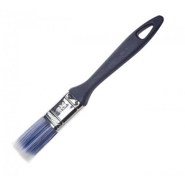 Кисть плоская искусственная щетина "Аква" пластмассовая ручка 1"-25 мм 12мм