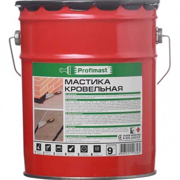 PROFIMAST Мастика кровельная (21,5 л/18 кг/металл/кр.в)