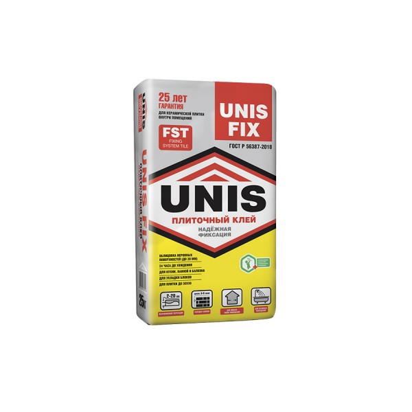 Клей плиточный UNIS FIX 25 кг (48) Юнис
