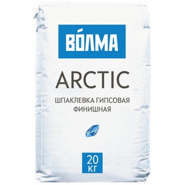 Шпаклевка гипсовая "Волма-Arctic" финишная белая 20 кг