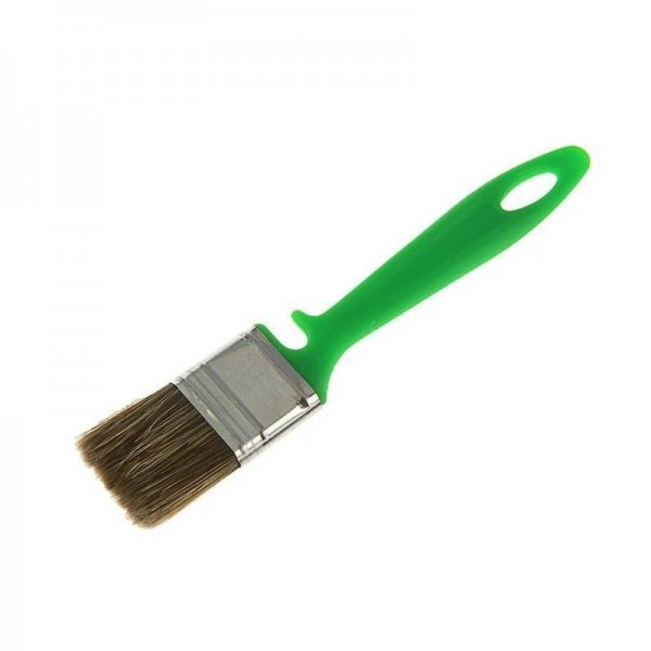 Кисть плоская Bohrer "По дереву" 50 мм (смешн. щетина 45*12 мм) зеленая пластиковая рукоятка
