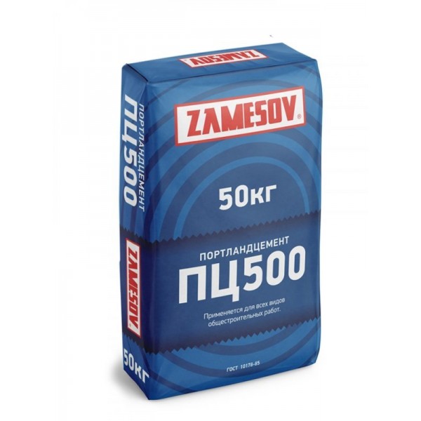Портландцемент ПЦ-500 D0 50 кг(30) Zamesov